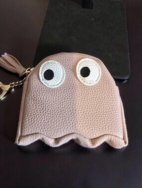 Pac-Man Ghost Leather Coin Purse